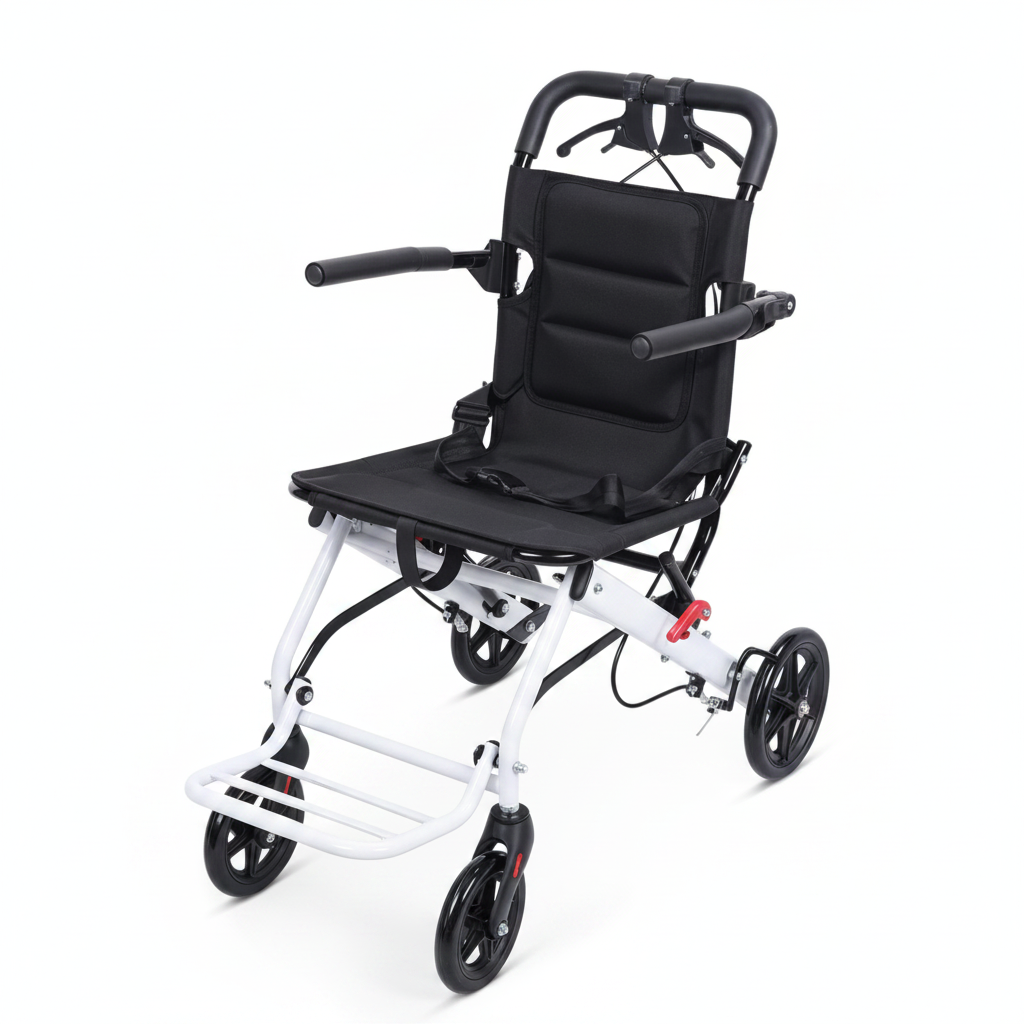 Opvouwbare ultralichte transportrolstoel Lèvia